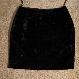 Laundry By Shelli Segal Vintage Black Velvet Pencil Skirt, 4